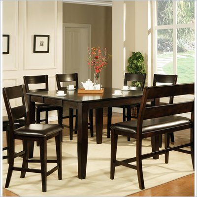 Steve Silver Company Mango Counter Table with 18 Inch Butterfly Leaf