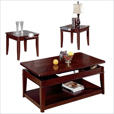 Steve Silver Company Manor Dark Oak Coffee Table And End Table 3-Piece Set