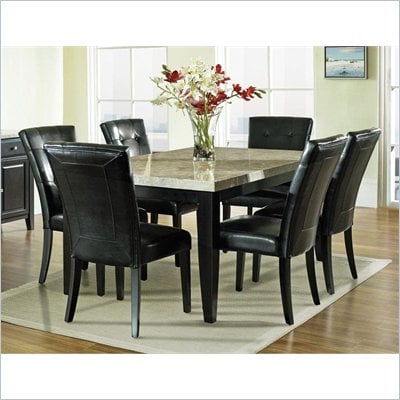 Marble Dining Table on Steve Silver Monarch Marble Top Table Mc500t