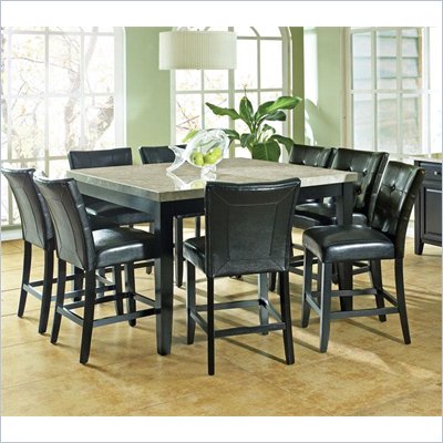 Steve Silver Company Monarch 54 Inch Marble Top Counter Table
