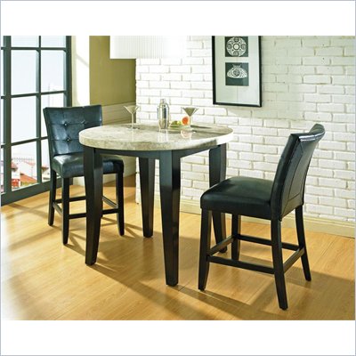 Steve Silver Company Monarch Round Marble Top Counter Table