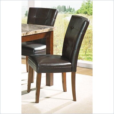 Steve Silver Company Montibello Parsons Chair in Dark Brown