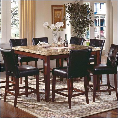 Steve Silver Company Montibello 7 Piece Counter Height Dining Set (Free Chair Included)
