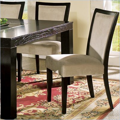 Steve Silver Company Movado Fabric Parsons Dining Chair in Merlot