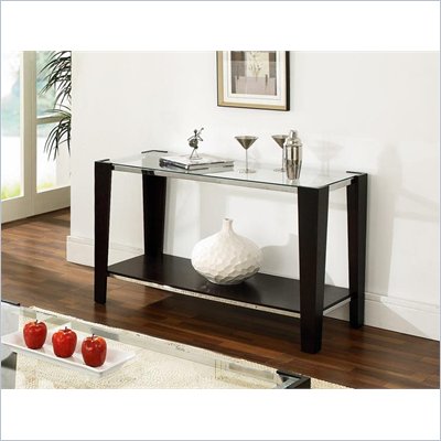 Steve Silver Company Newman Glass Top  Sofa Table