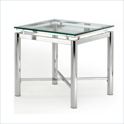 Steve Silver Company Nova Glass Top End Table