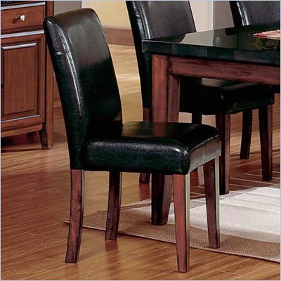 Steve Silver Company Plato Black Parson Chair Box Seat