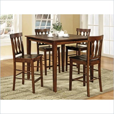 Steve Silver Company Richmond Counter Table 5 Piece Set in Espresso