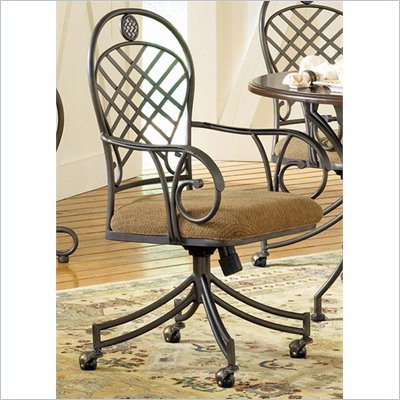 Steve Silver Company Wimberly Welded Arm Chair with Casters