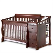 Sorelle Tuscany & More 4-in-1 Convertible Crib and Changer Set in Cherry