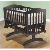 Sorelle Dondola Gliding Cradle with Mattress in Espresso