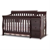 Sorelle Tuscany & More 4-in-1 Convertible Crib and Changer Set in Espresso Finish