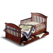 Sorelle Joel Solid Pine Toddler Bed in Cherry