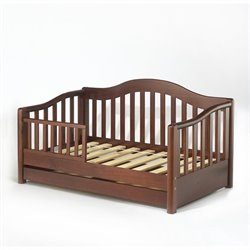 Sorelle Grande Solid Pine Toddler Bed in Cherry
