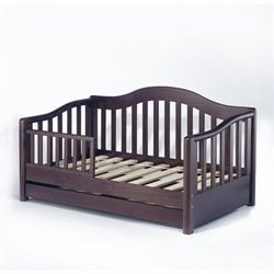 Sorelle Grande Solid Pine Toddler Bed in Espresso