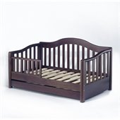 Sorelle Grande Solid Pine Toddler Bed in Espresso