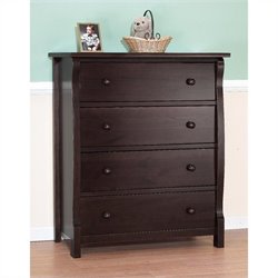 Sorelle Princeton 4 Drawer Chest in Espresso Best Price