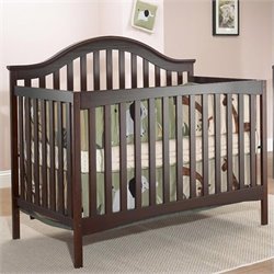 Sorelle Lynn 4 in 1 Convertible Crib in Merlot Best Price