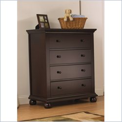 Sorelle Cape Cod 4-Drawer Chest in Espresso