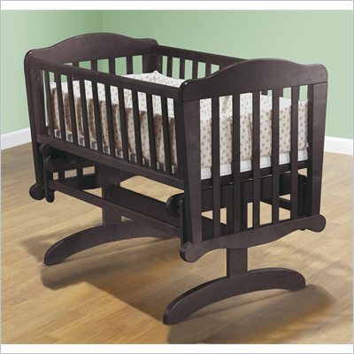 Sorelle Dondola Gliding Cradle with Mattress in Espresso