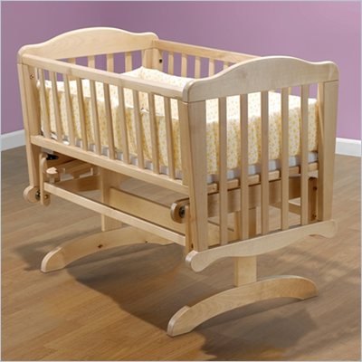 Sorelle Dondola Gliding Cradle with Mattress in Natural