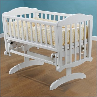 Sorelle Dondola Gliding Cradle with Mattress in White