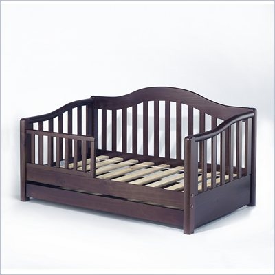 Sorelle Grande Solid Pine Toddler Bed in Espresso