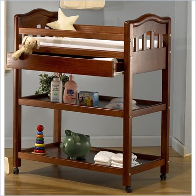 Sorelle Nicki Solid Pine Changing Table in Cherry Pine