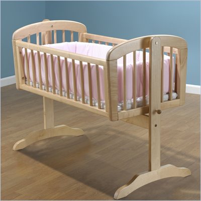 Sorelle Standa Cradle w/ Mattress in Natural