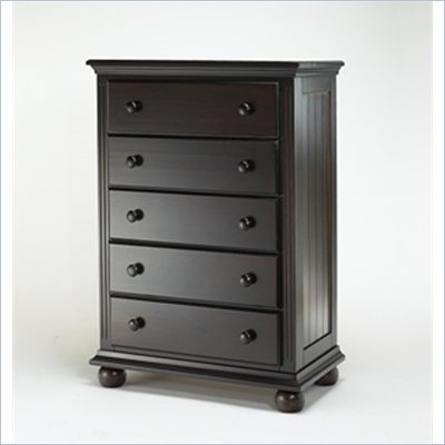 Sorelle Vista 5-Drawer Chest in Espresso