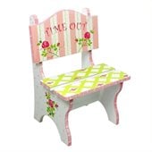 Teamson Kids Hand Painted Time Out Chair in Crackle Finish
