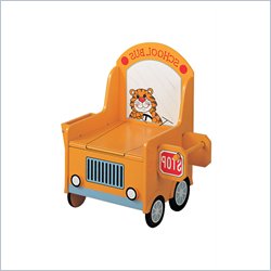Teamson Kids Wings & Wheels Hand Painted School Bus Kids Potty Chair
