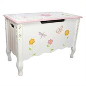Teamson Kids Princess & Frog Hand Painted Kids Toy Chest/Box