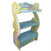 Teamson Kids Under the Sea Hand Painted Kids Wood Book Shelf