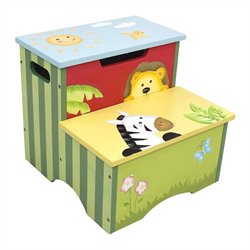 Teamson Kids Sunny Safari Painted Step Stool