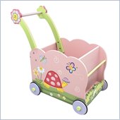 Teamson Kids Garden Hand Painted Push Cart