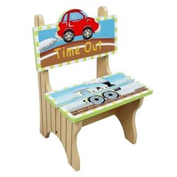 Teamson Kids Transportation Hand Painted Time Out Chair
