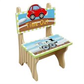 Teamson Kids Transportation Hand Painted Time Out Chair