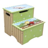 Teamson Kids Transportation Hand Painted Step Stool