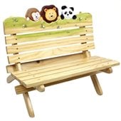 Teamson Kids Sunny Safari Outdoor Bench 