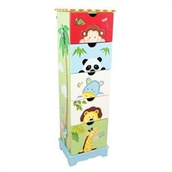 Teamson Kids Sunny Safari 5-Drawer Cabinet