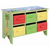 Teamson Kids Sunny Safari Storage Cubby Base Set
