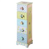 Teamson Kids Crackled Finish 5-Drawer Cabinet