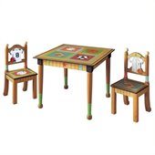 Teamson Kids Little Sports Fan Table with 2 Chairs Set  