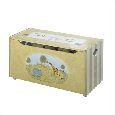 Teamson Kids Alphabet Hand Painted Kids Toy Chest/Box