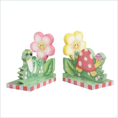 Teamson Kids Garden Hand Painted Book Ends