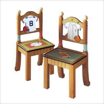 Teamson Kids Little Sports Fan Set of 2 Chairs 