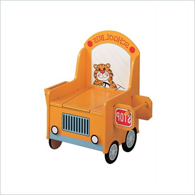 Teamson Kids Wings & Wheels Hand Painted School Bus Kids Potty Chair