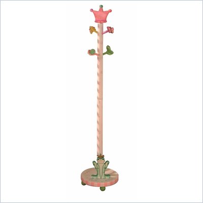 Teamson Kids Princess & Frog Crown Hand Painted Standing Coat Rack