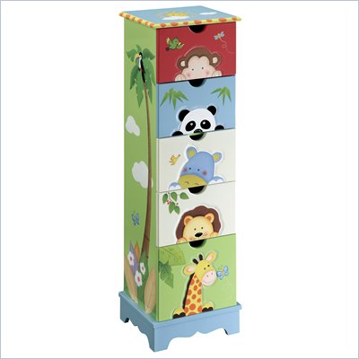 Teamson Kids Sunny Safari 5-Drawer Cabinet 